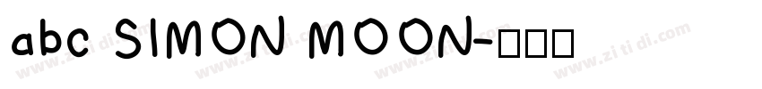 abc SIMON MOON字体转换